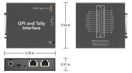 Tally and GPI Interface