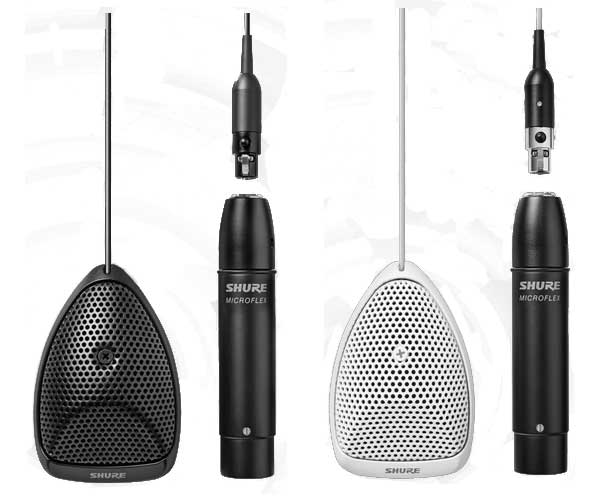 Shure MX391 Boundary Microphones