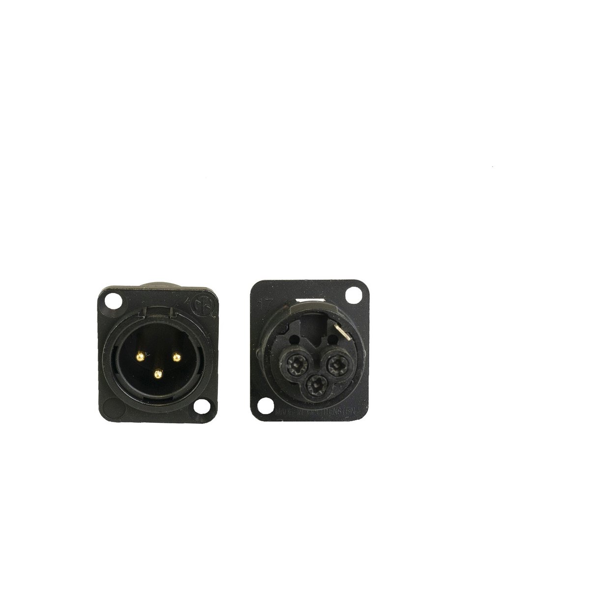 AceBackstage C-15129 Male XLR 3-Pole Gold Contacts Screw Termination