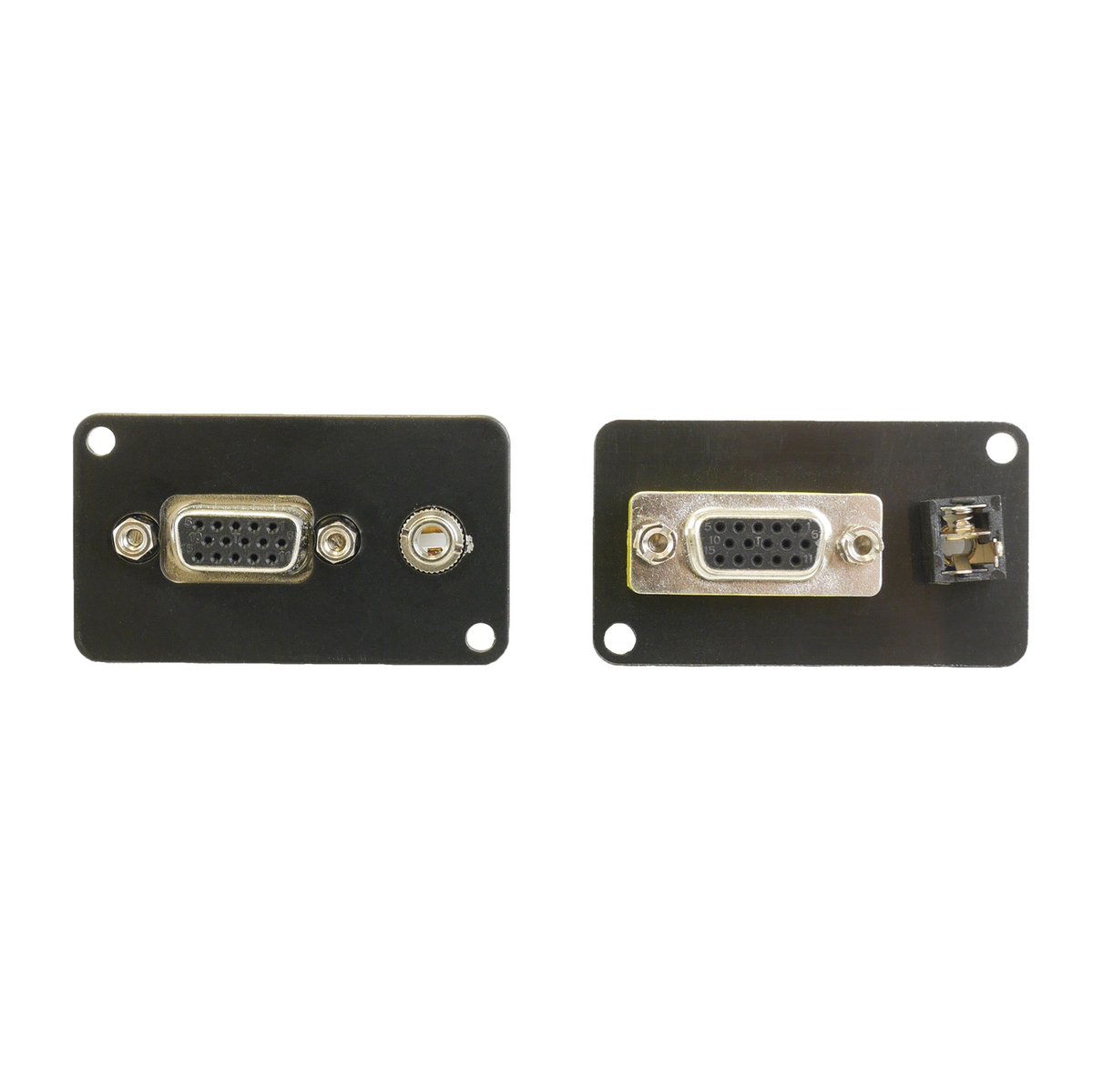 AceBackstage C-26120 Combo VGA Feed Thru and 3.5mm Stereo Solder Termination