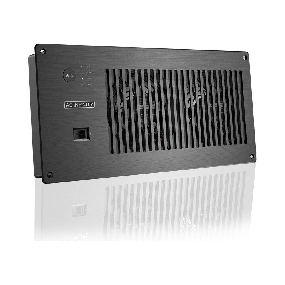 AC Infinity AIRPLATE P7 Cabinet Cooling Fan with Power Outlets