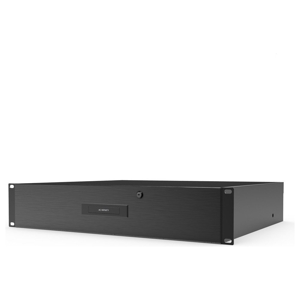 AC Infinity 2U Heavy-Duty Rack Drawer with Aluminum Faceplate