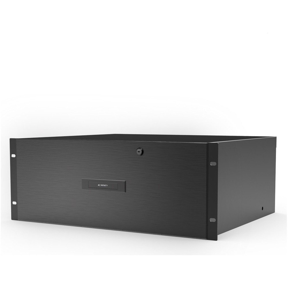 AC Infinity 4U Heavy-Duty Rack Drawer with Aluminum Faceplate