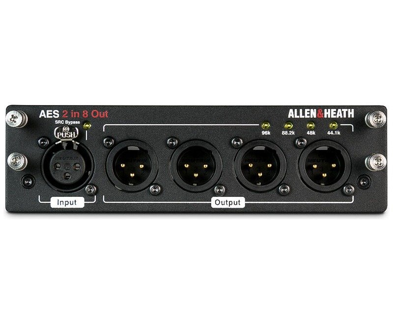 Allen & Heath AES3 I/O Card, 2 In / 8 Out