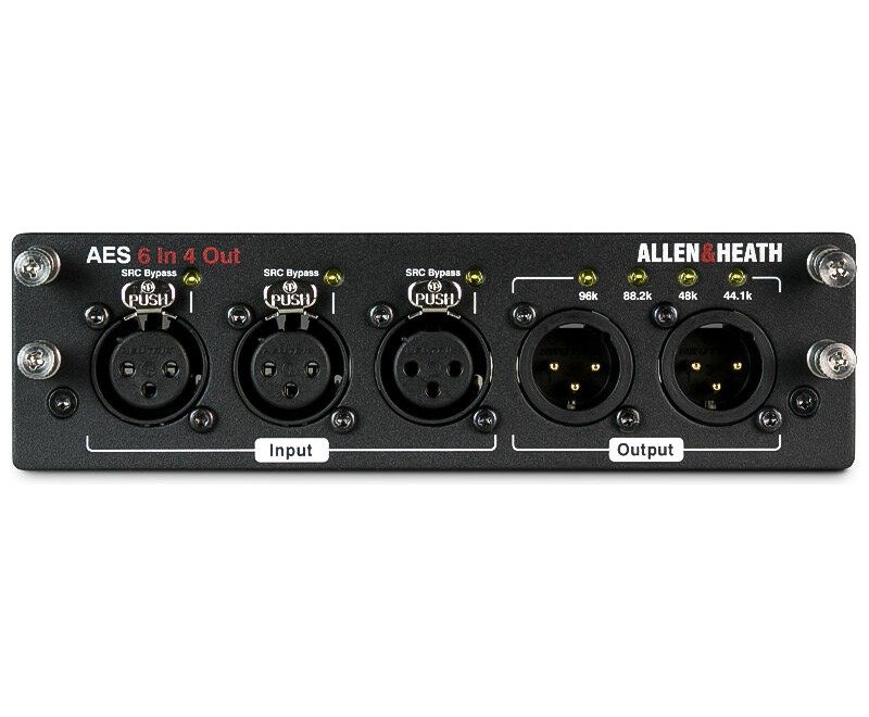 Allen & Heath AES3 I/O Card, 6 In / 4 Out
