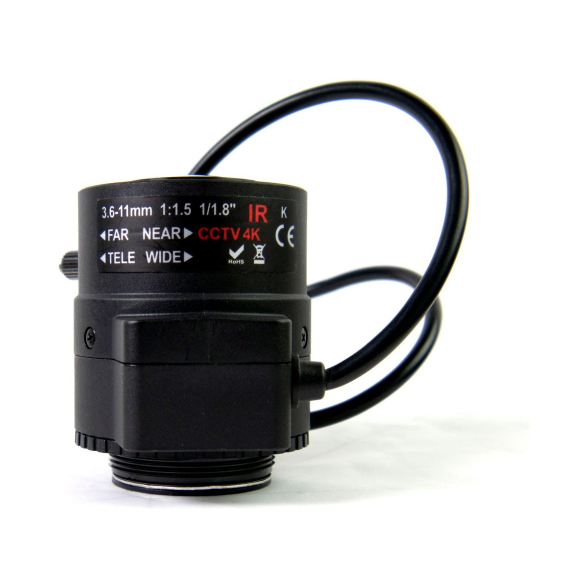 Aida Imaging AIDA CS4K-3611V 4K Varifocal 3.6-11mm Auto-DC Iris CS Mount Lens - view 4
