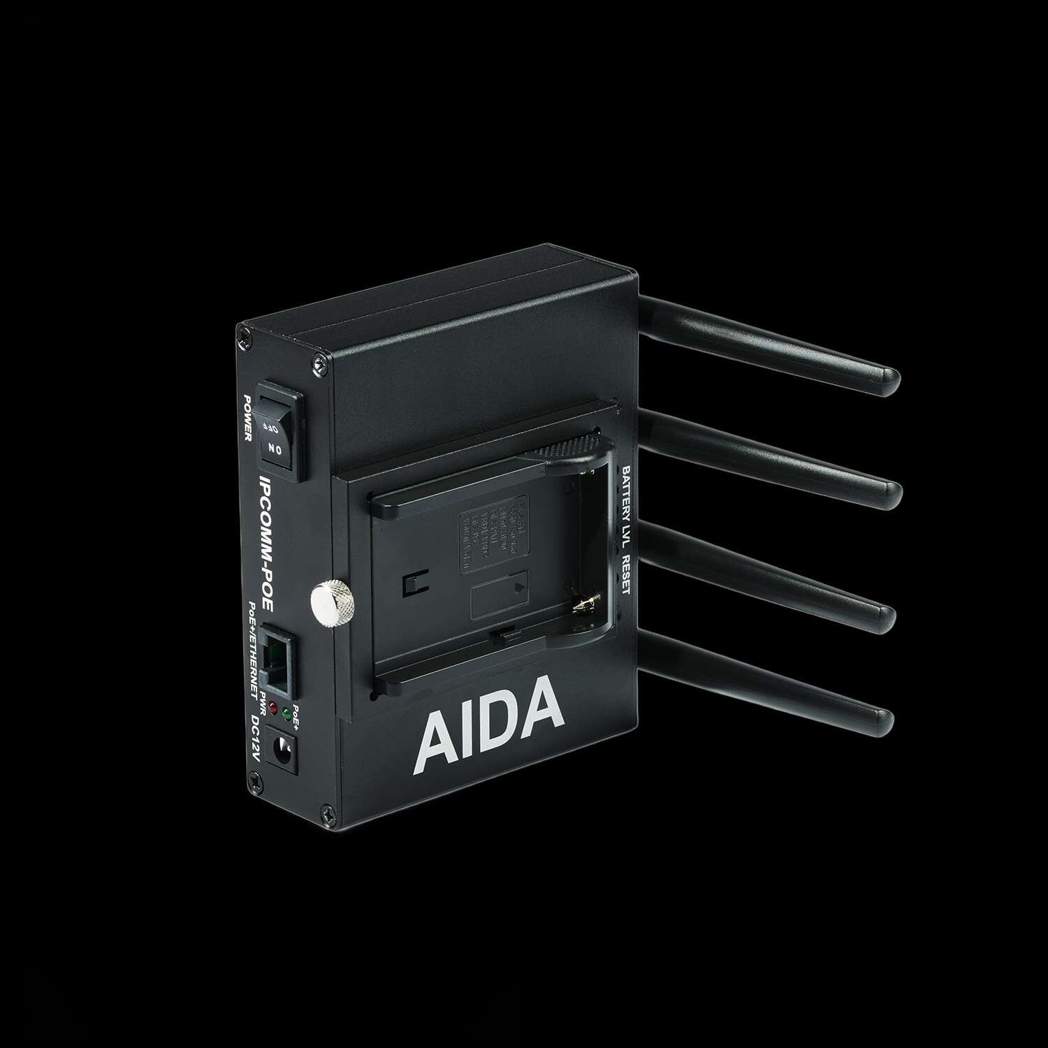 AIDA IPCOMM-POE Portable Wireless Video Transmitter with PoE+ Injection / NPF Battery Support - view 3