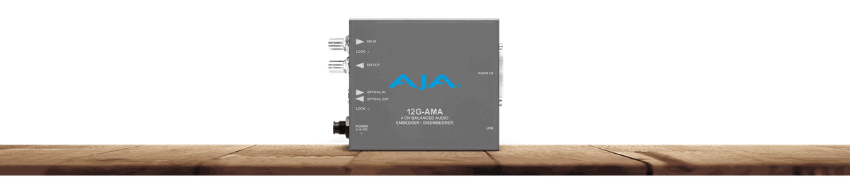 AJA 12G-AMA 12G-SDI 4-channel Analog Audio Embedder/disembedder Mini-converter