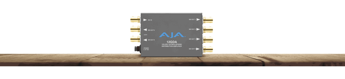 AJA 12GDA Miniature 1x6 Reclocking Distribution Amplifier - view 3