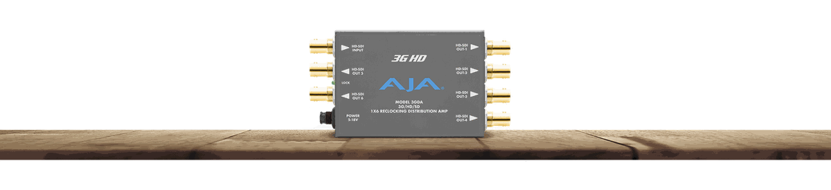 AJA 3GDA Palm-sized 1x6 Distribution Amp - view 3