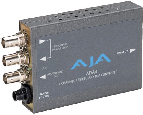 AJA ADA4 4-channel Bidirectional Audio A/D And D/A Converter