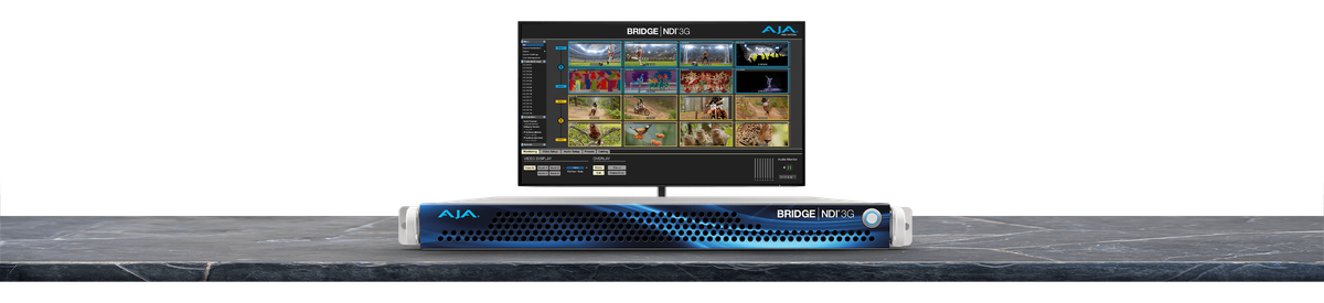 AJA BRIDGE NDI 3G 1RU Bidirectional SDI-to-NDI Converter