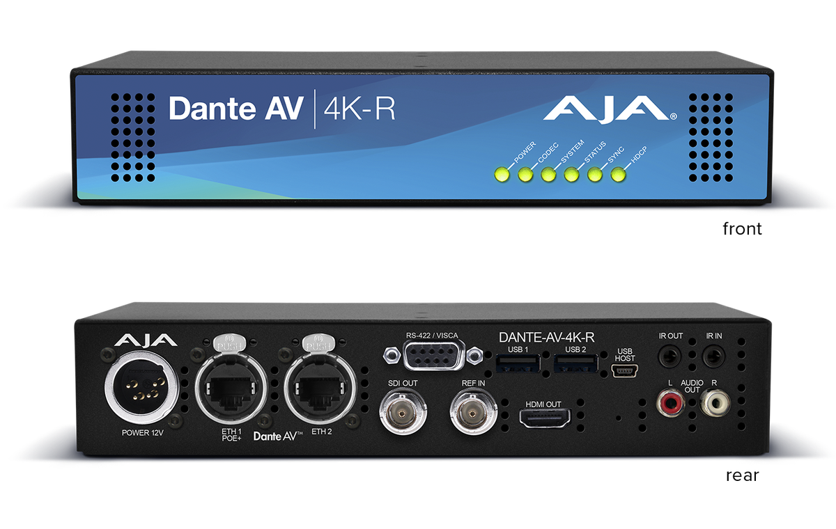 AJA Dante AV 4K Ultra Transmitter/receiver - view 2