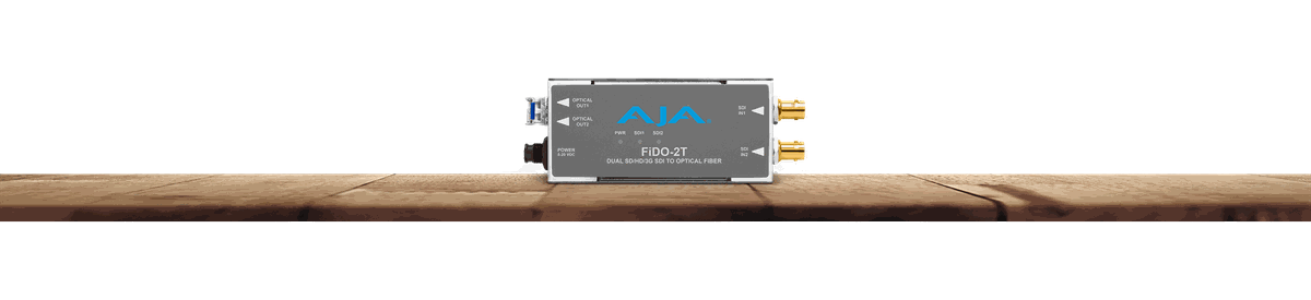 AJA FiDO-2T 2-Channel 3G-SDI to Single-Mode LC Fiber Transmitter - view 2