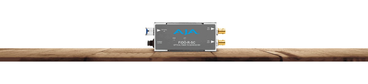 AJA FiDO-R-SC Single-Mode SC Fiber to 3G-SDI Receiver - view 2
