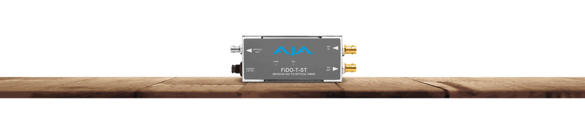 AJA FiDO-T-ST 3G-SDI to Single-Mode ST Fiber Transmitter - view 2