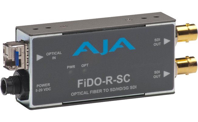 AJA FIDO R SC Single-mode SC Fiber To 3G-SDI Receiver