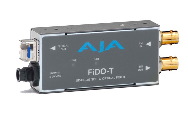 AJA FIDO T 1-channel 3G-SDI To Single-mode LC Fiber Transmitter