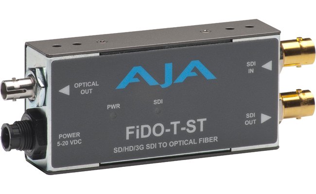 AJA FIDO T ST 3G-SDI To Single-mode ST Fiber Transmitter