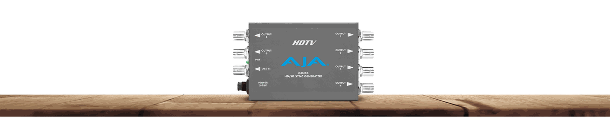 AJA GEN10 With Seven Outputs From One Master Time Base - view 2