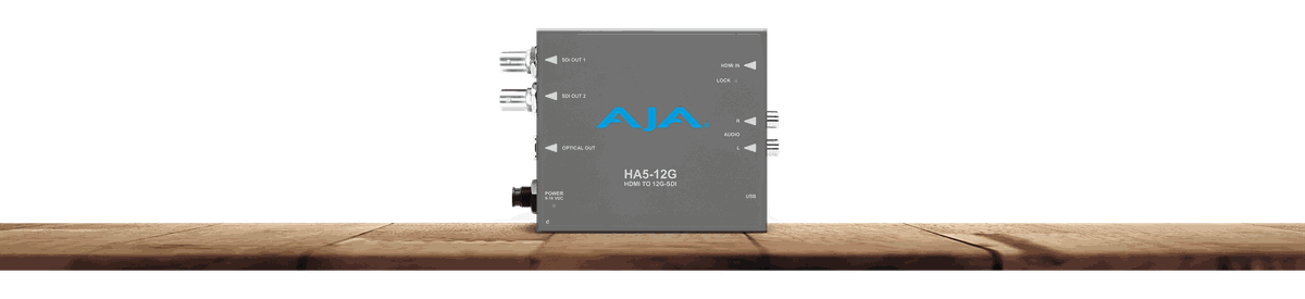 AJA HA5-12G-T HDMI 2.0 to 12G-SDI Converter with Fiber Transmitter - view 2