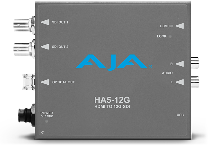 AJA HA5-12G-T HDMI 2.0 to 12G-SDI Converter with Fiber Transmitter - view 3