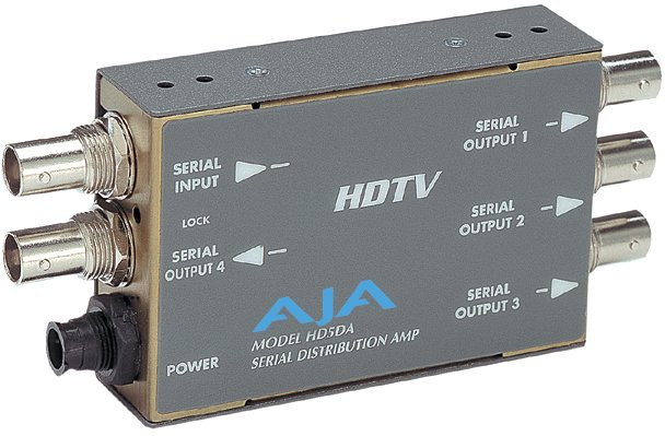 AJA HD5DA Miniature 1x4 HD/SD-SDI Reclocking Distribution Amplifier