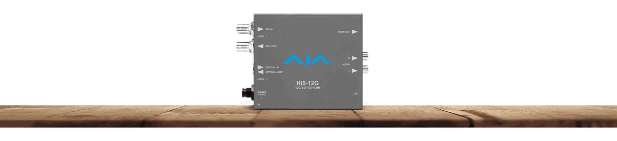 AJA Hi5-12G-TR 12G-SDI to HDMI 2.0 Converter - view 2