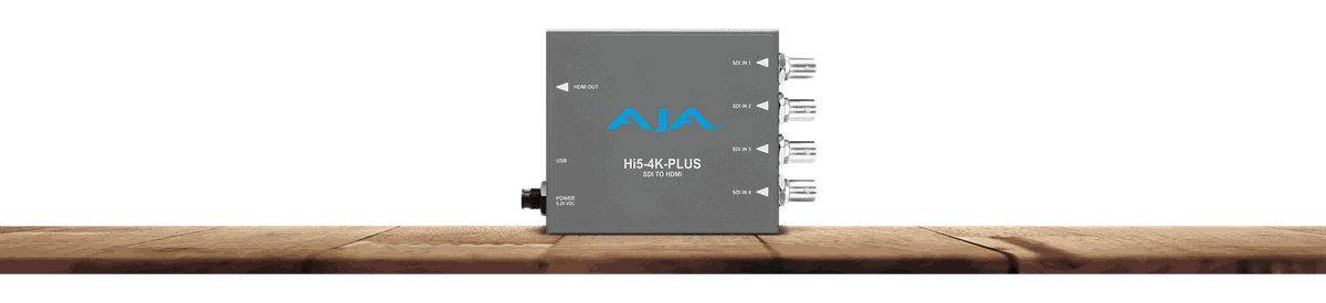 AJA HI5 4K PLUS Quad 3G-SDI To HDMI 2.0 Mini-Converter - view 2