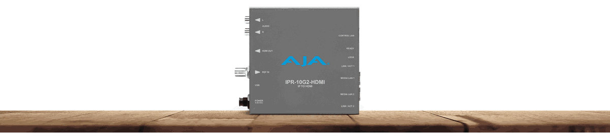 AJA IPR-10G2-HDMI SMPTE ST 2110 To HDMI IP Mini-converter