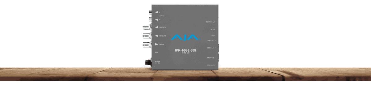 AJA IPR-10G2-SDI SMPTE ST 2110 To 3G-SDI IP Mini-converter - view 2