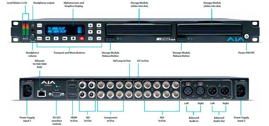 AJA KiPro Rack Digital File Recorder