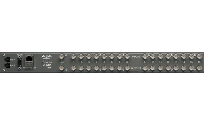 AJA KUMO1616 12G Compact 1RU 16x16 12G-SDI Router