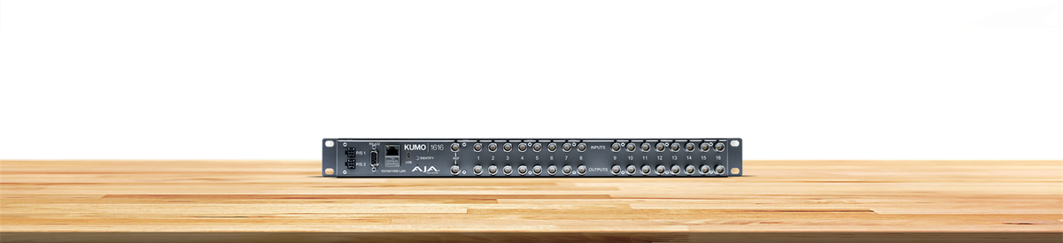 AJA KUMO 1616 Compact 1RU 16x16 3G-SDI Router - view 2