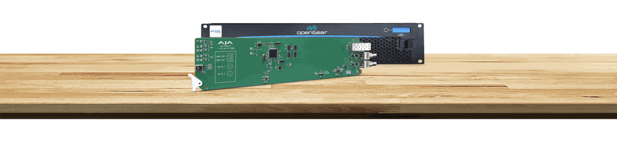 AJA OG-FiDO-2T openGear Dual-channel 3G-SDI-to-fiber Converter
