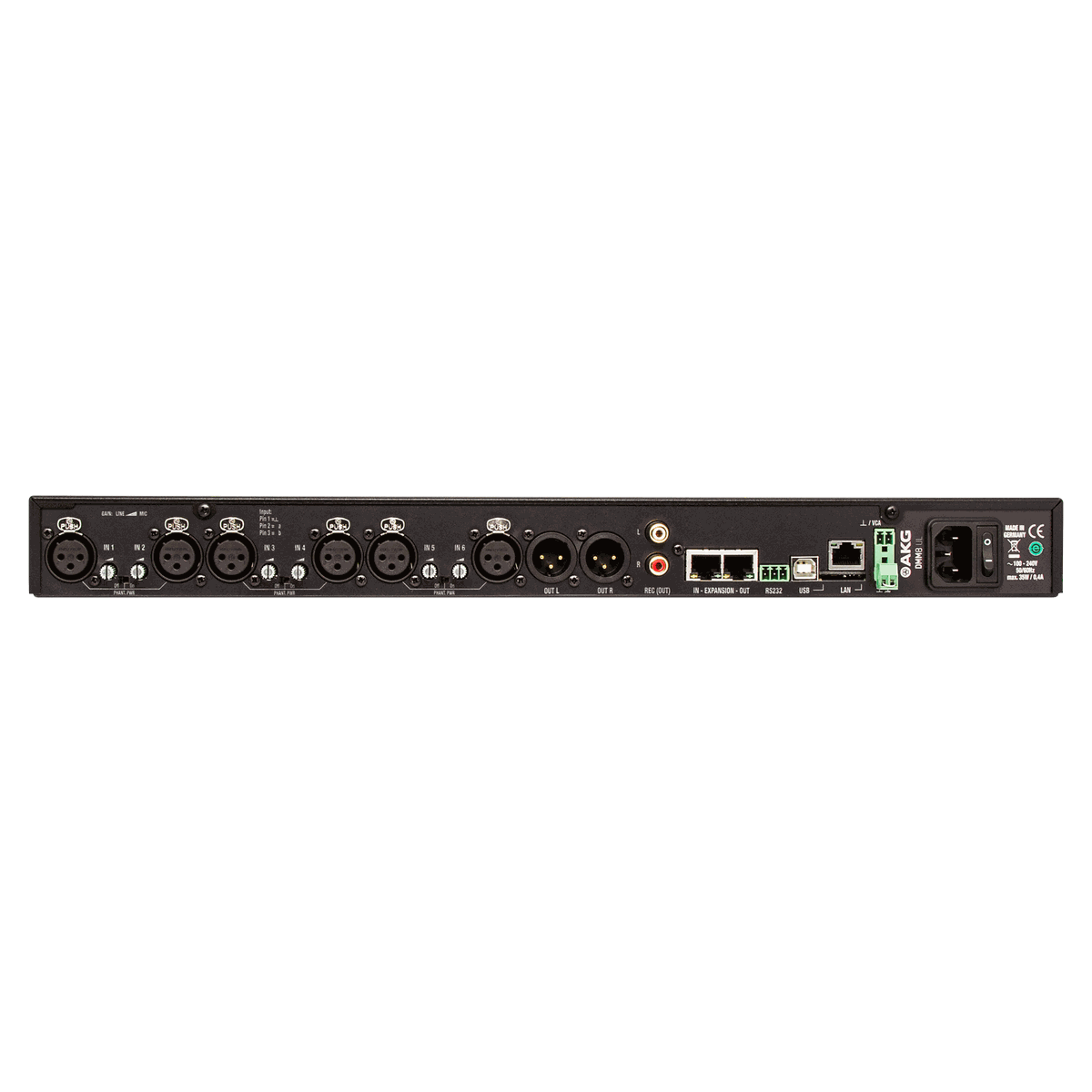 AKG DMM8 UL Professional Digital Automatic Microphone Mixer with LAN - view 2