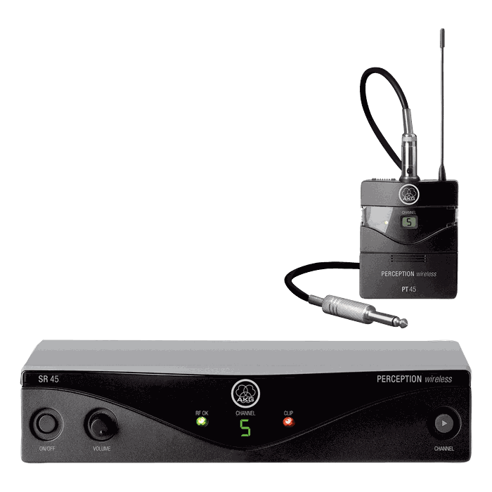 AKG Perception Wireless 45 Instrumental Set PT45 Bodypack With The MKG L Guitar product image