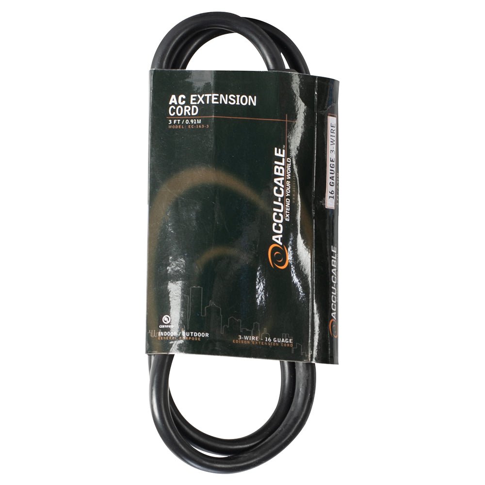AmericanDJ EC-163-3 6 ft AC Power Extension Cord