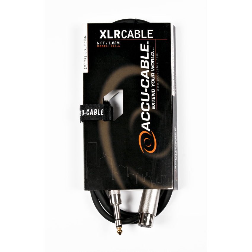 American DJ XL4 1/4-Inch TRS to XLR Cable