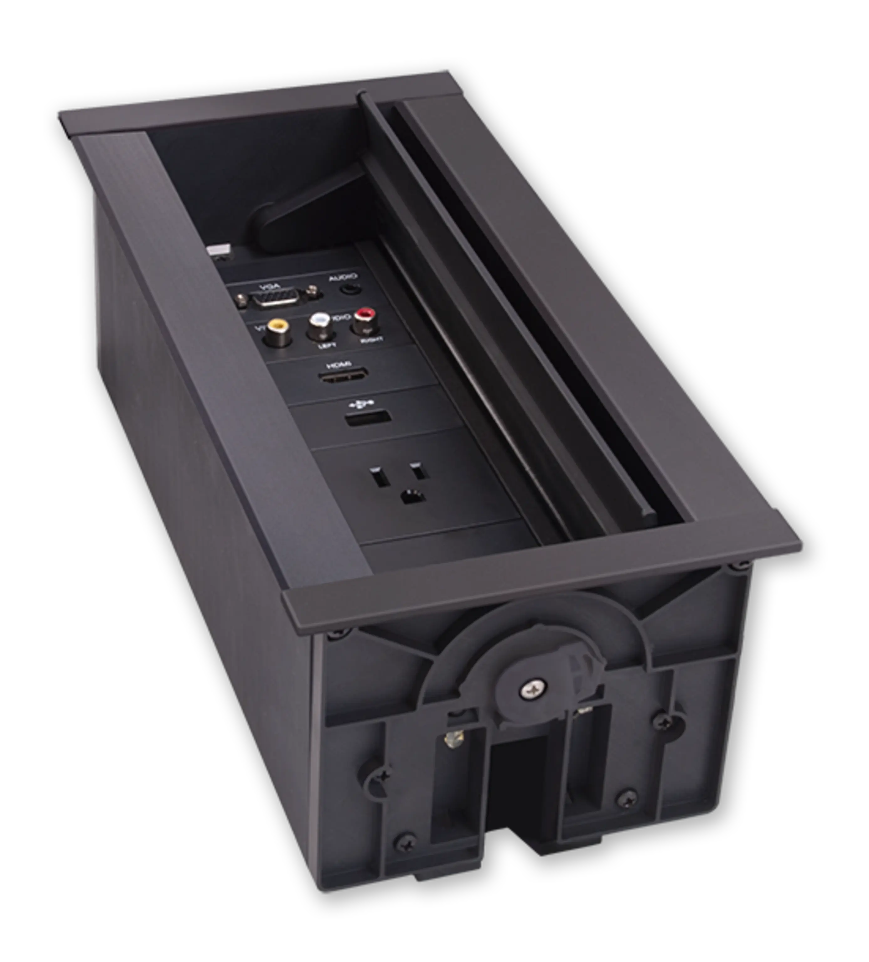 AMX HPX-900 9 HydraPort Unit Enclosure (Black Anodized) - view 2