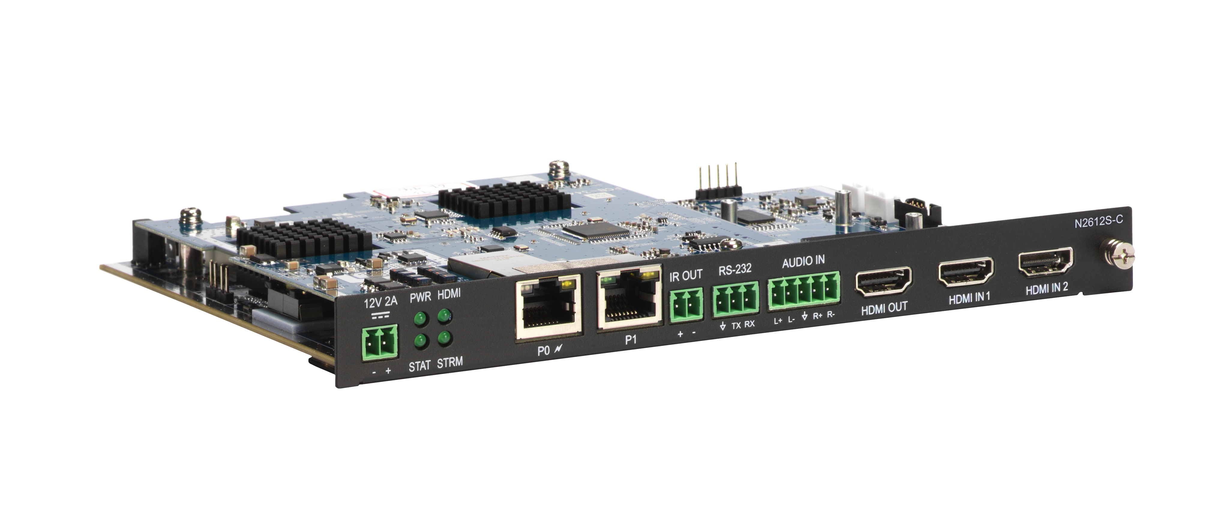 AMX SVSI NMX-ENC-N2612S-C 4K60 MWC/Dante AV-A Dual-Stream Encoder Card - view 4
