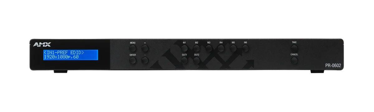AMX Precis PR-0602 6x2 4K60 HDMI Matrix Switcher