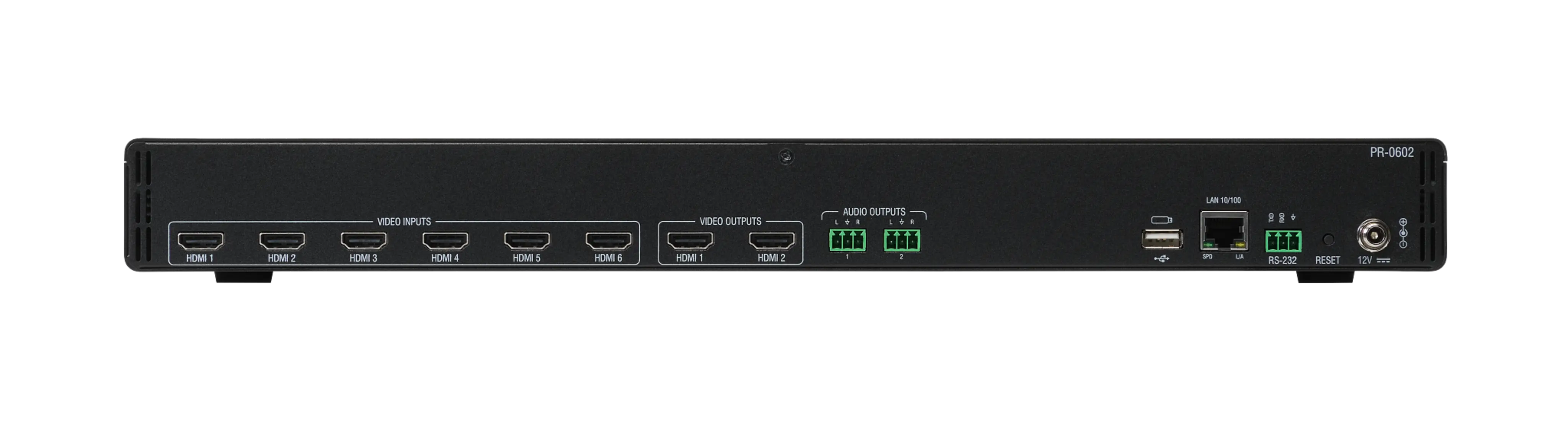 AMX Precis PR-0602 6x2 4K60 HDMI Matrix Switcher - view 2