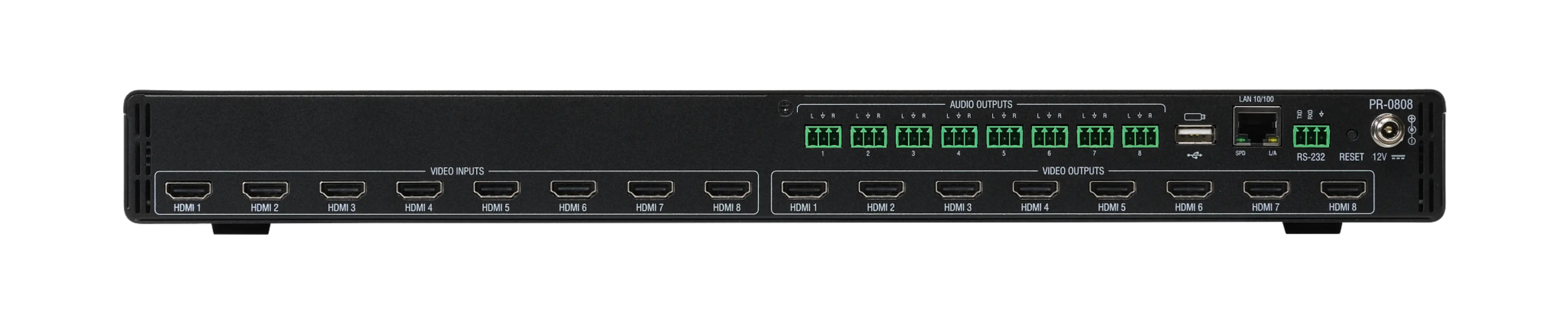 AMX Precis PR-0808 8x8 4K60 HDMI Matrix Switcher - view 2