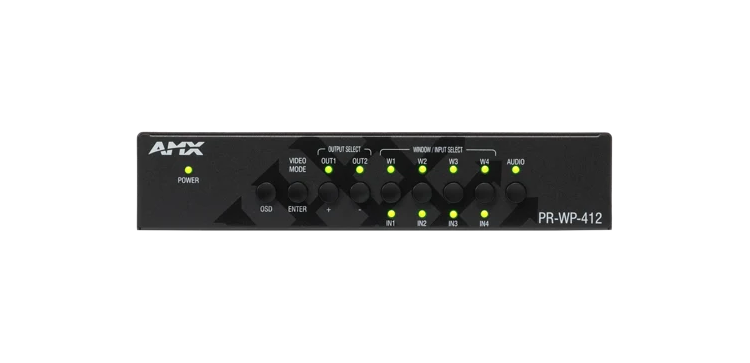 AMX Precis PR-WP-412 4x1+1 4K60 HDMI Windowing Processor