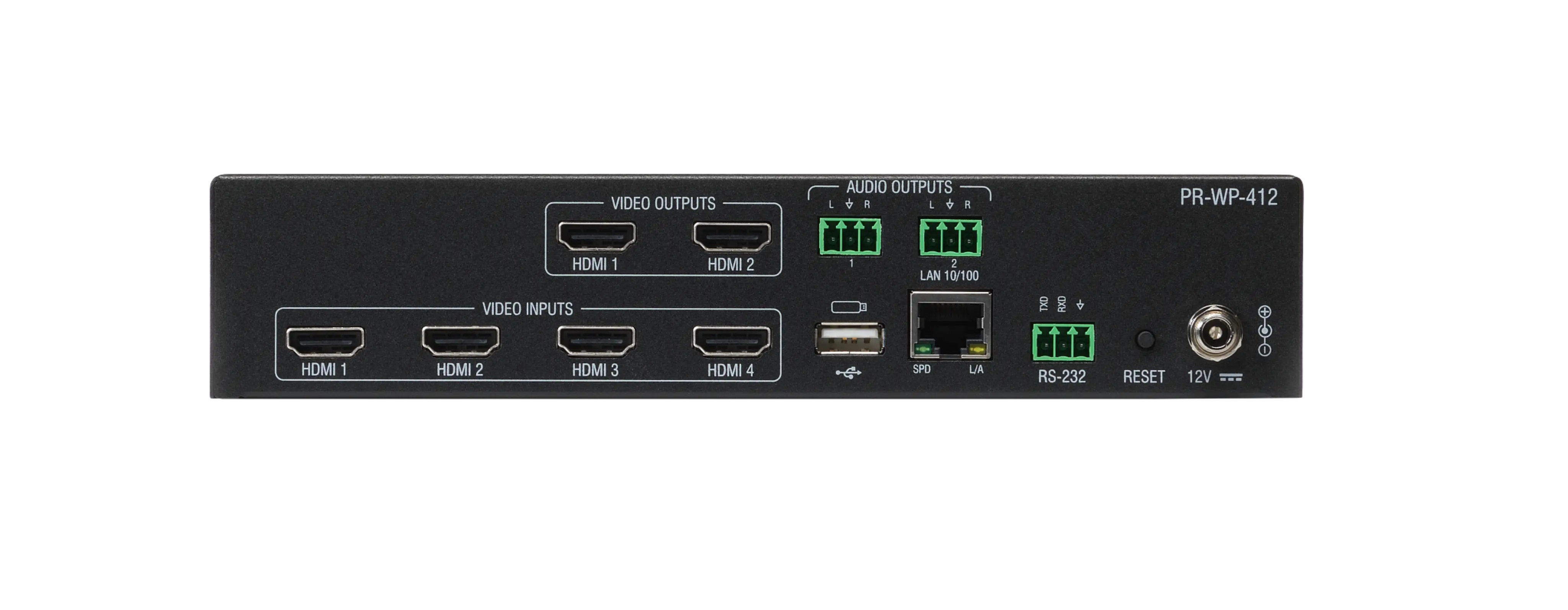 AMX Precis PR-WP-412 4x1+1 4K60 HDMI Windowing Processor - view 2