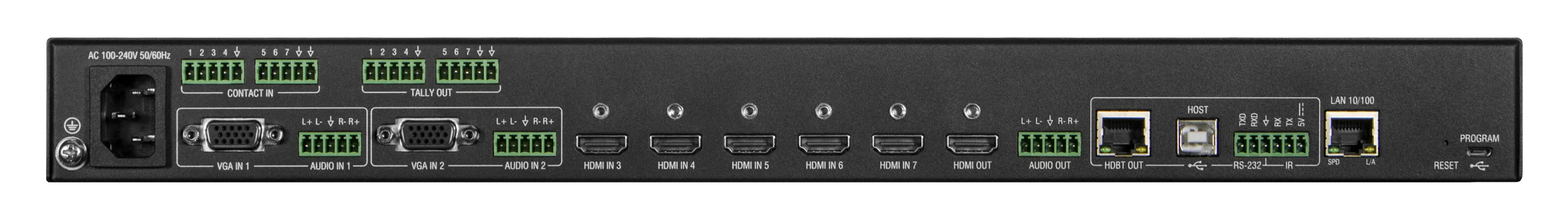 AMX VPX-1701 7x1+1 4K60 Presentation Switcher - view 2