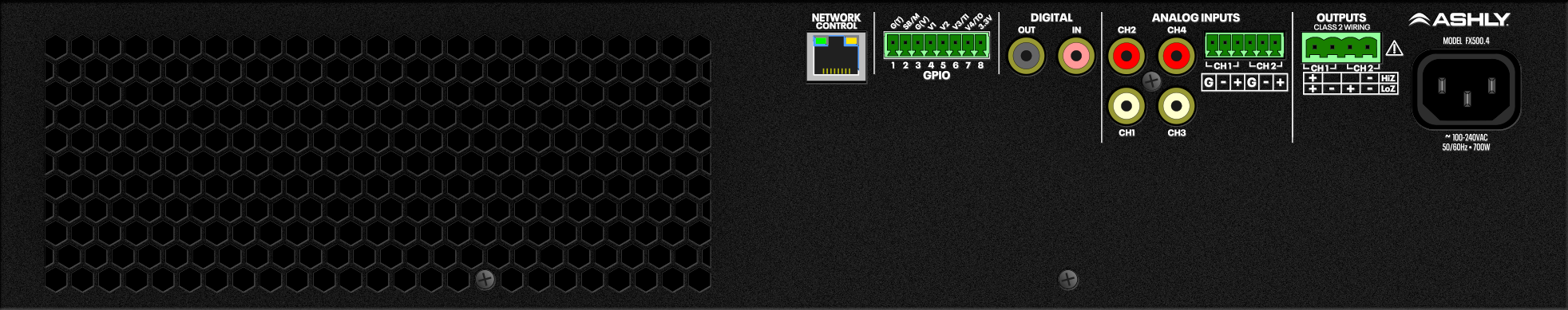 Ashly FX500.2 2-Channel DSP Install Amplifier - view 2