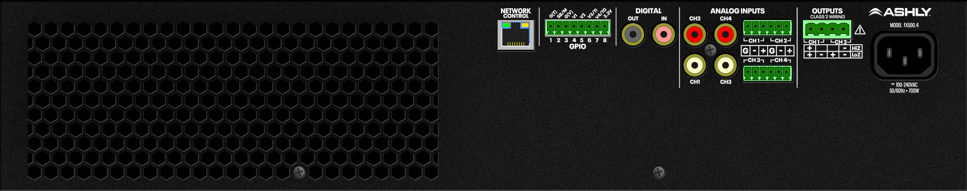 Ashly FX500.4 4-Channel DSP Install Amplifier - view 2