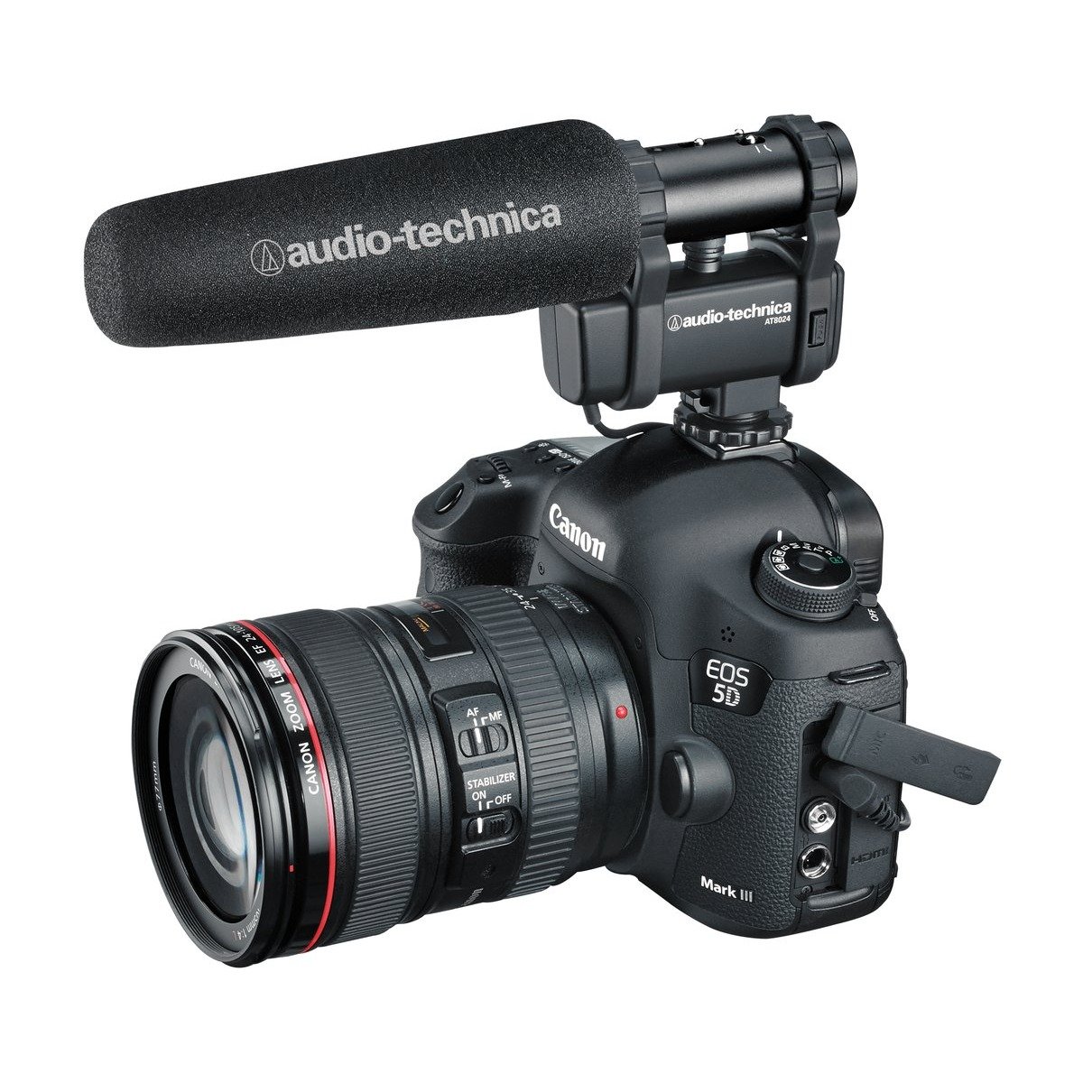 Audio-Technica AT8024 Stereo/Mono Camera-Mount Microphone - view 4